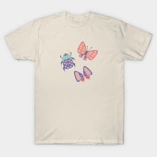 Love Bugs in Coral + Purple T-Shirt